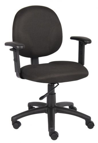 B9091 boss black fabric diamond office/computer task chair with adjustable arms for sale