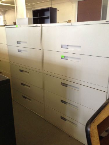 *** 5DR 42&#034;W LATERAL SIZE FILE CABINET by GLOBAL OFFICE FURNITURE w/ LOCK&amp;KEY***