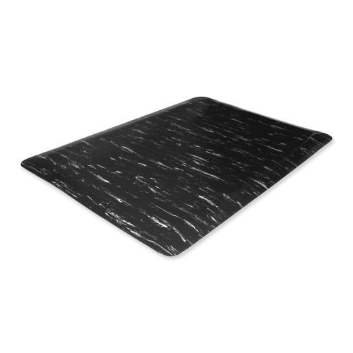 Genuine joe 58841 3-ft. x 5-ft. anti-fatigue mat, black marble for sale