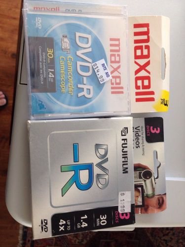 Brand new Maxell  and Fujifilm 4X -R DVD Media total of 60 peaces
