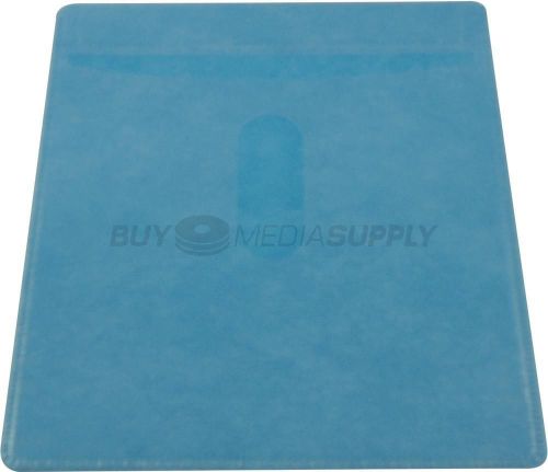 Non woven Blue Color Plastic Sleeve CD/DVD Double-sided - 5000 Pack