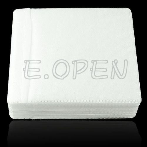 100pcs white double slim dvd cd disc storage cases holders movie game holder for sale
