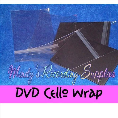 Resealable DVD Cello Bag Wrap Bags 100 Pack Cellophane
