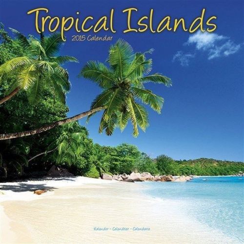 NEW 2015 Tropical Islands Wall Calendar by Avonside- Free Priority Shipping!