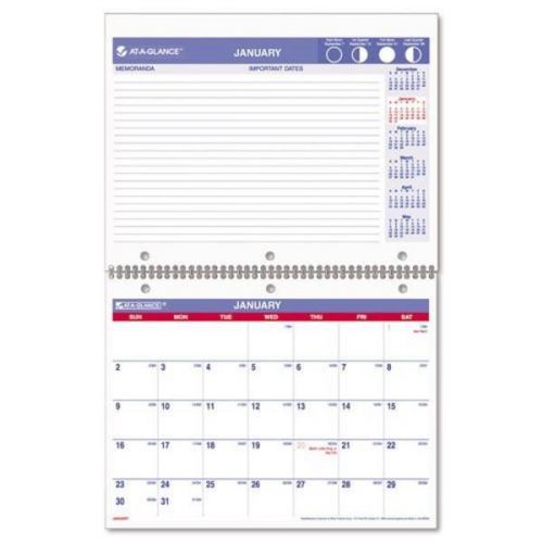 New ! At-A-Glance 2015 Monthly Desk Wall Calendar - PM17028 AAGPM17028