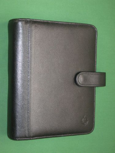 Compact ~1.25&#034;~ top-grain leather franklin covey planner organizer binder 3520 for sale