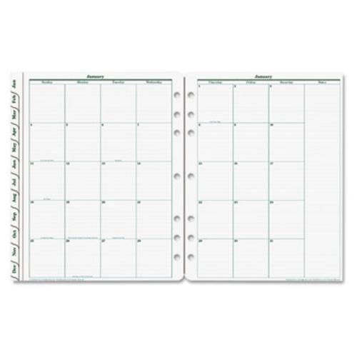Franklin Covey Original Monarch Monthly Tab - Monthly - 8.50&#034; X 11&#034; - (3540015)