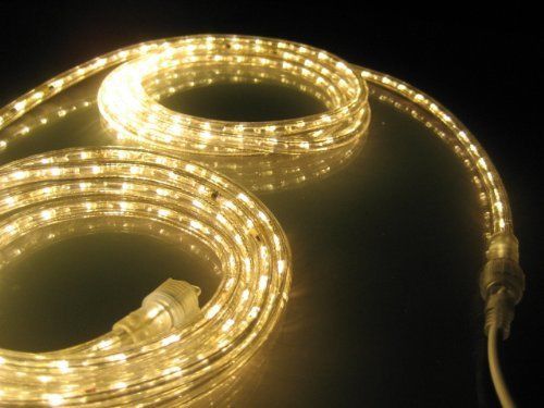 25ft rope lights; soft white led rope light kit; 1.0&#034;led spacing; christmas ligh for sale