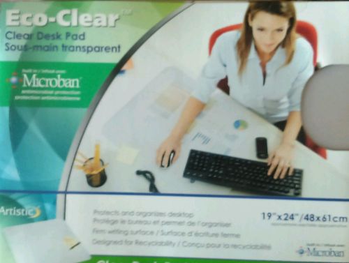 Clear desk pad