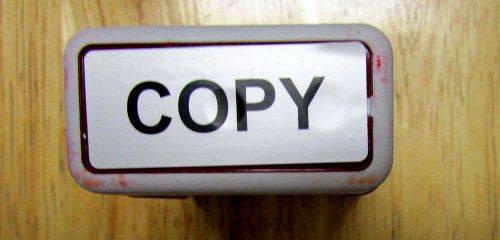 COPY -  Self Inking Rubber Stamp Red Ink