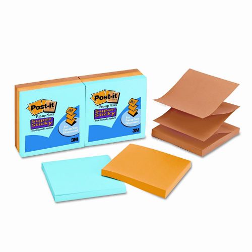 Post-it® pop-up notes super sticky pop-up refill, 3 x 3 set of 6 for sale