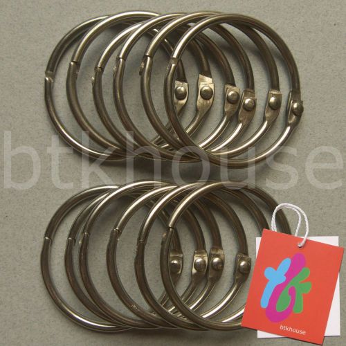 Btkhouse - 35mm diameter stainless steel loose leaf ring binder (12 pcs) for sale