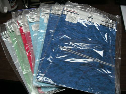 6 New ACCO Hanging Data Printout Binders 9 1/2 x 11 Multi-colored