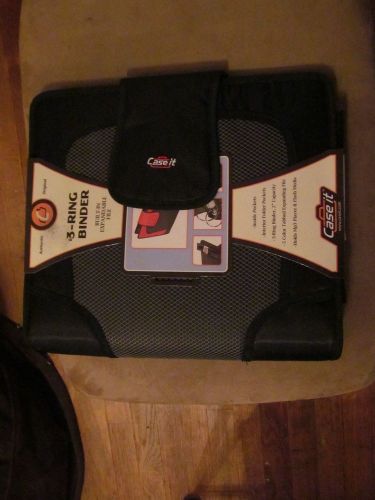 New case-it velcro black 3-ring binder with 2&#034; capacity for sale