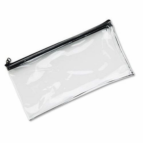 Leatherette Zippered Wallet, Leather-Like Vinyl, 11w x 6h, Clear (MMF234041720)