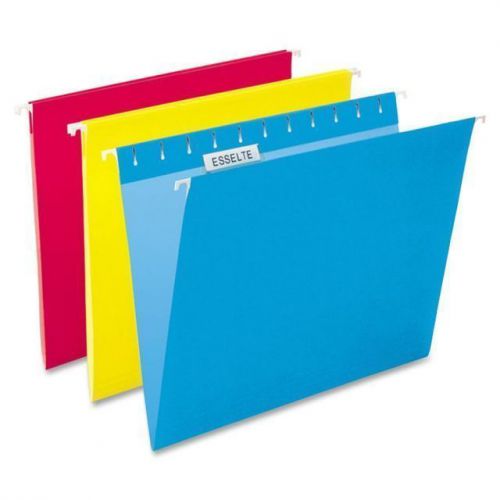 New 25pk pendaflex hanging file folders - pfx81612 letter - 1/5 tab cut assorted for sale