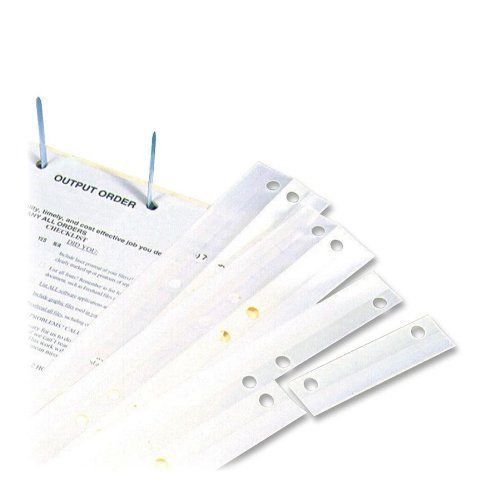 Tabbies Two Hole Clear Reinforcing Strips - 3.50&#034; X 0.63&#034; - 500 / (tab58392)