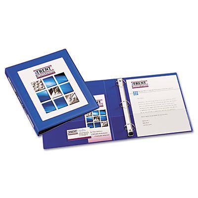 Framed View Binder with One Touch EZD Rings, 1&#034; Capacity, Pacific Blue