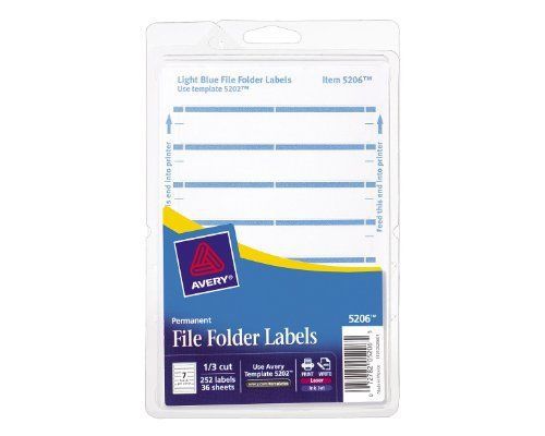 Avery Filing Label - 0.69&#034; Width X 3.44&#034; Length - 252 / Pack - (ave05206)