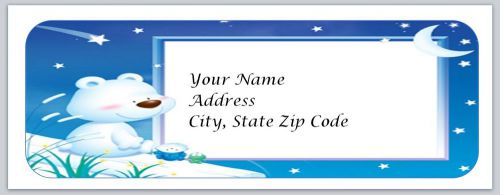 30 Cute Bear Personalized Return Address Labels Buy 3 get 1 free (bo15)