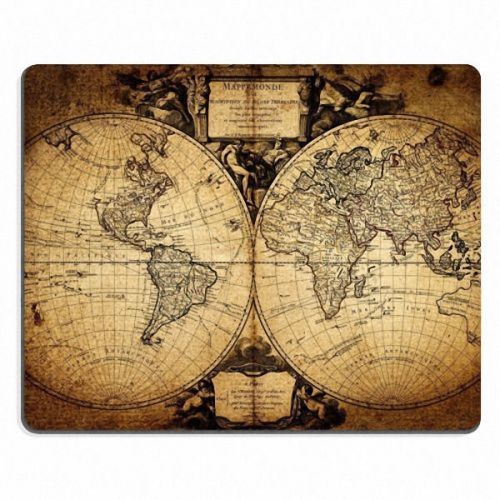 New world map the map of the whole world typography mouse pads mats mousepad for sale