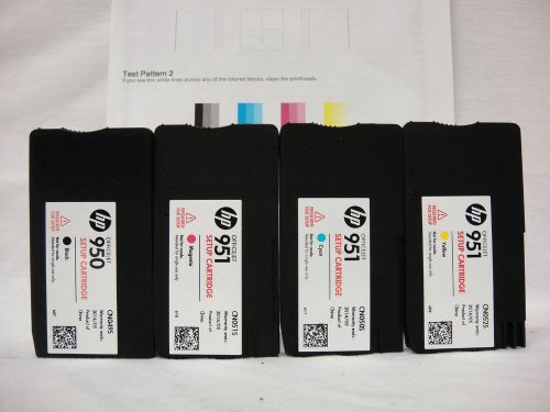 4 x HP 950 951 Genuine Setup Ink Cartridge Set - HP officejet pro 251dw 276dw