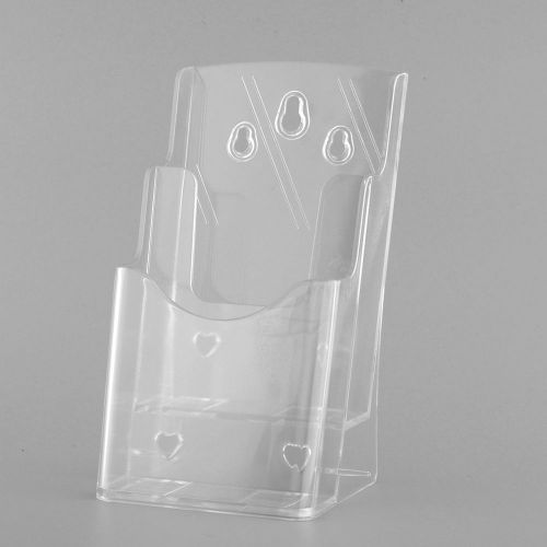 2 Tier Acrylic Plastic Business Card Holder Display Desktop Desk Case