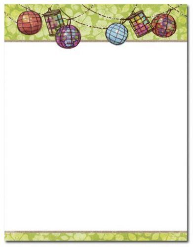 Image shop party lanterns letterhead ~ 100 sheets ~ new in sealed package for sale