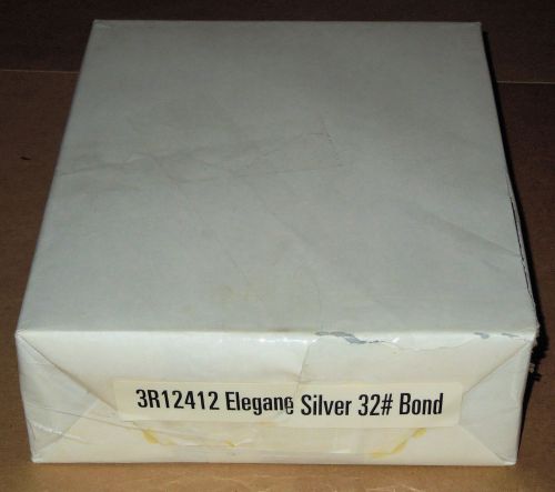 Xerox 32# Pearlized Elegance Silver Paper, 8 1/2&#034; x 11&#034;, 250 Sheets, New 3R12412