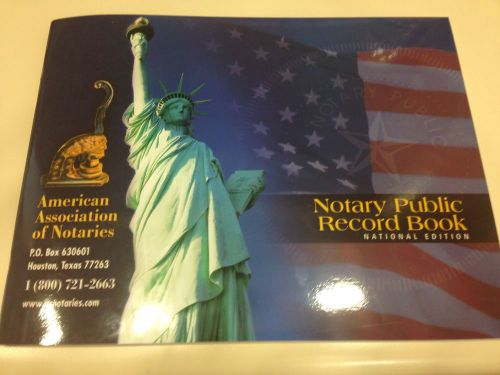 NEW American Association Of Notaries Notary Public Record Book National Edition