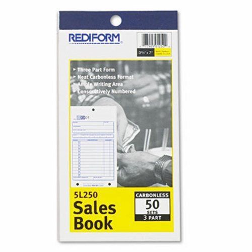 Rediform Sales Book, Carbonless Triplicate, 50 Sets per Book (RED5L250)