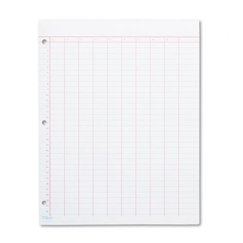 Tops Data Pad with Numbered Column Heading