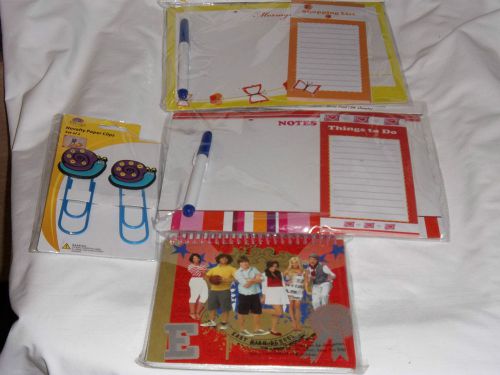 NEW Lot Of 2 Dry Erase Boards with Marker &amp; Note Pads,2 Paper Clips &amp; Photo...