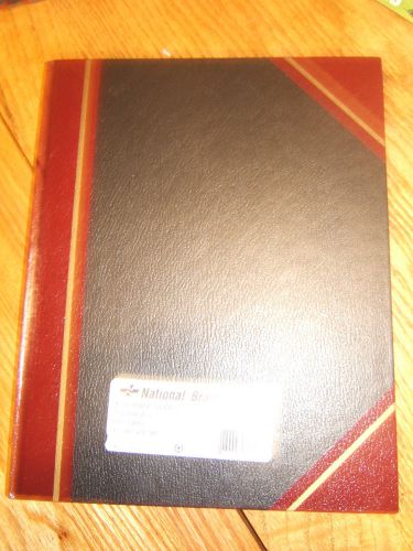National Brand Texhide Accounting Book, Black/Burgundy, 150 Green Pages, 10 3/8