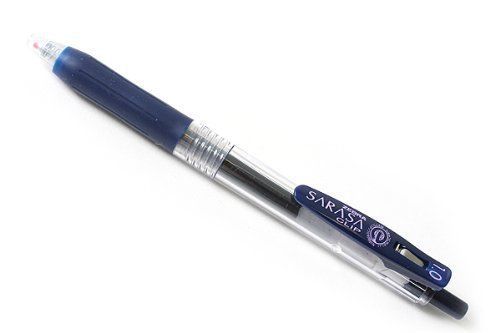 Zebra Sarasa Push Clip Gel Ink Pen 1.0 mm Blue Black Ink