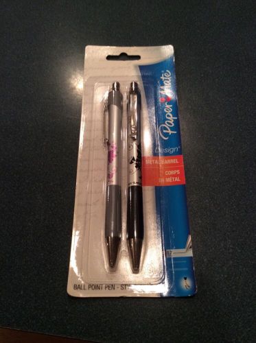 Paper Mate Design Floral Retractable Ballpoint Pens, Fine Point, Blue Ink NEW
