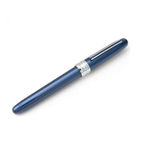 Platinum Plaisir Fountain Pen, Blue Barrel, Medium Point, Black Ink