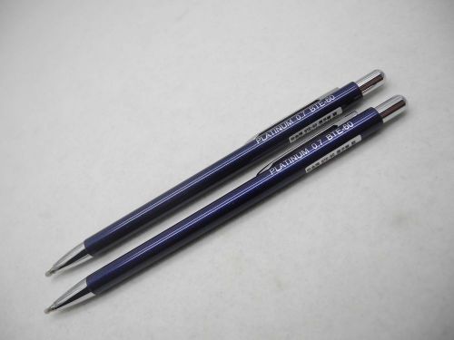 Black x 2pcs Platinum retractable 0.7mm BTE-60 mini  ball point pen free refill
