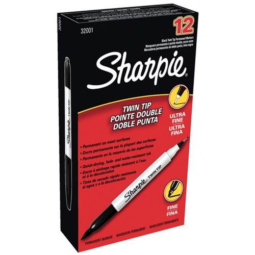 Sharpie Super Permanent Marker Pen Black 1 Box