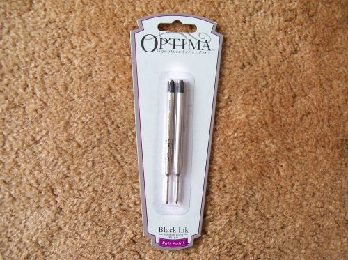 Optima Signature Series Black Ink Pen Refills Ball Point Medium Point U80212 NEW