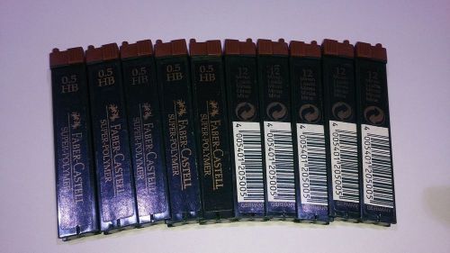 10 Faber Castell Super Polymer Pencil Leads 0.5 HB