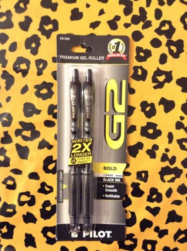 NIB Two-Pack G2 Gel Pens Black 1.0mm