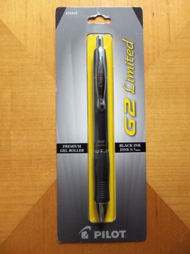 Pilot G2 Limited Premium Gel Roller Fine Point Pen, Black Ink, Gray Barrel