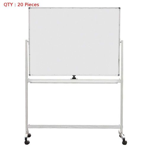 20X BRAND NEW 900X1200MM DOUBLE SIDED MAGNETIC WHITEBOARD WITH ALUMINUM STAND