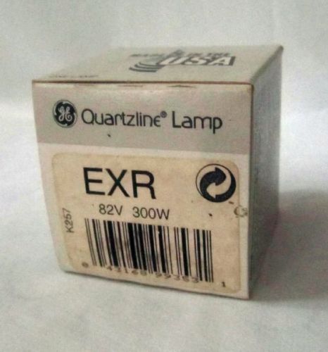 GE  EXR  Quartzline Projection LAMP. 300 watt, 82 vdc. NEW!