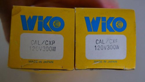 2 New Old Stock WIKO PROJECTOR LAMP CAL/CXP 120V - 300W , NEW, IN ORIGINAL BOX!