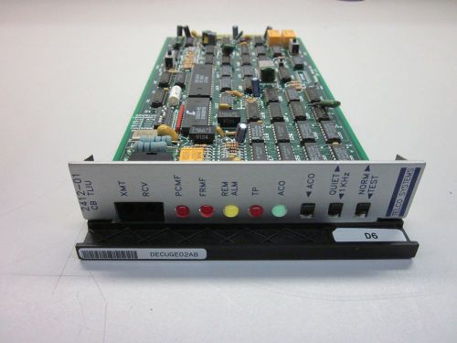 Replacement telco systems 2412-01 cb tliu channel bank terminal interface card for sale