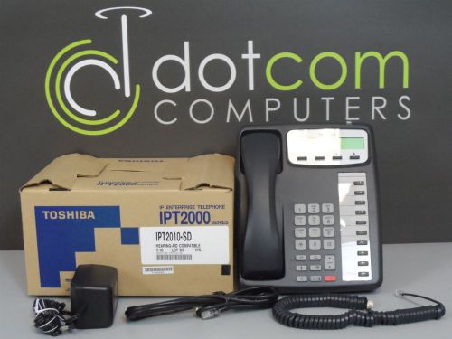 Toshiba IPT2010-SD IP Display Hearing-Aid Compatible Phone Power Supply New