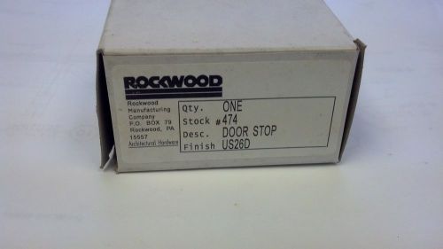 Rockwood 474 door stop, floor-mount, us26d finish for sale