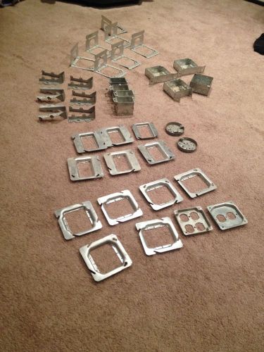 Lot of electrical gem boxes, gang boxes and more 37 peices for sale
